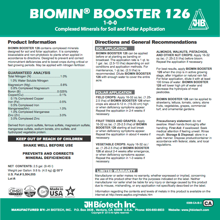 Biomin Booster 126 - 1 Gallon - Image 2