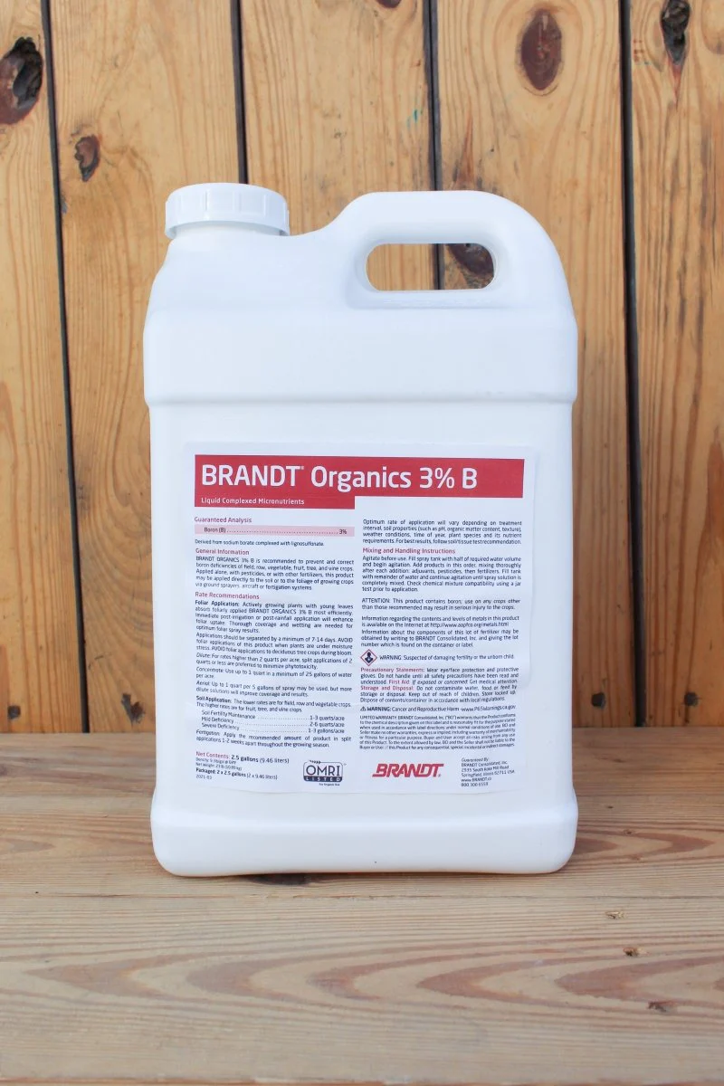 Brandt Organics 3% Boron - 2.5 Gallon