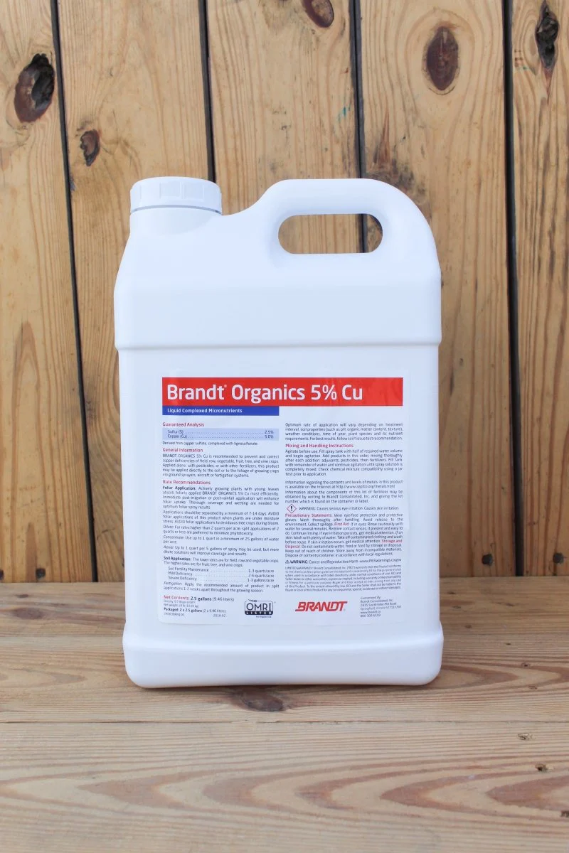 Brandt Organics 5% Copper - 2.5 Gallon