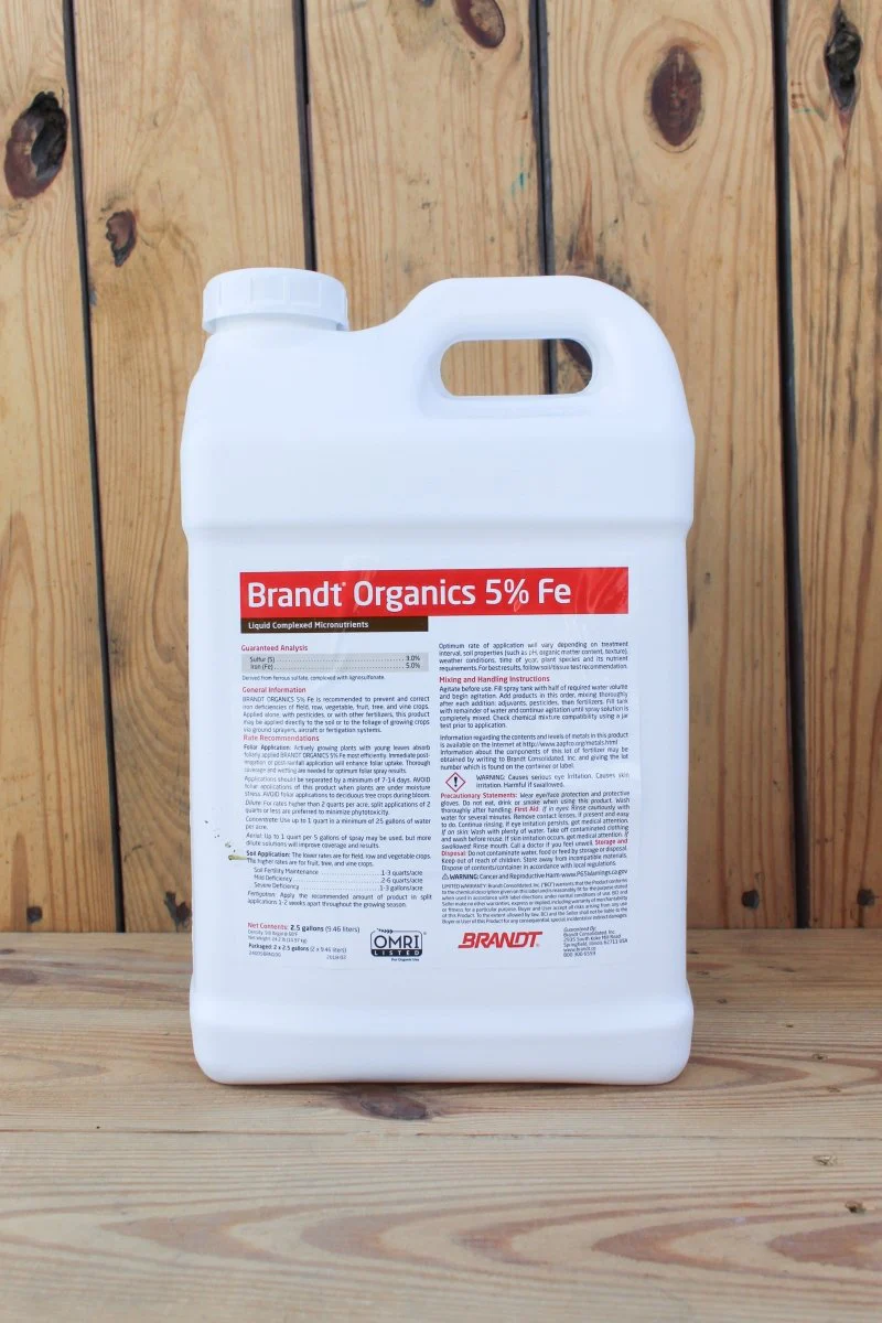 Brandt Organics 5% Iron - 2.5 Gallon