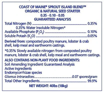 Coast of Maine Sprout Island Blend Organic Seed Starter - 2 cu ft Bag - Image 4