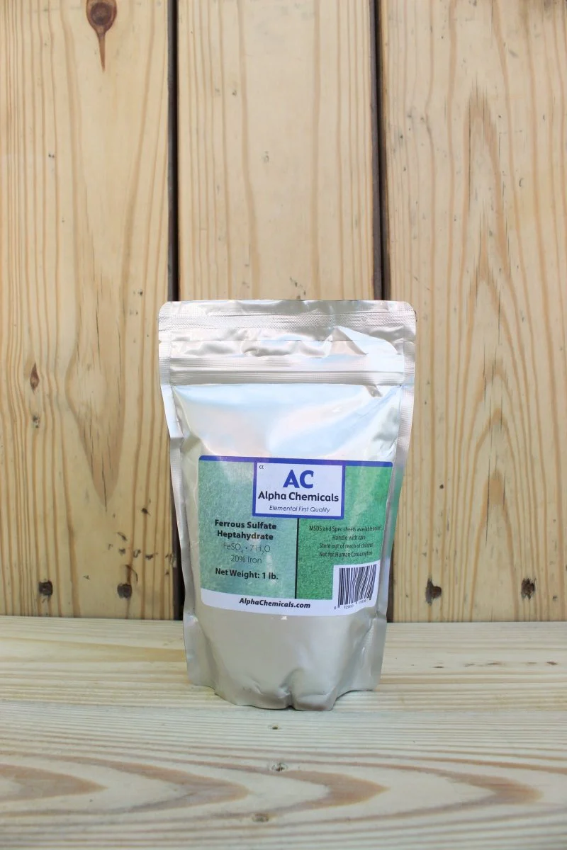 Iron Sulfate Powder 20% - 1 lb Bag