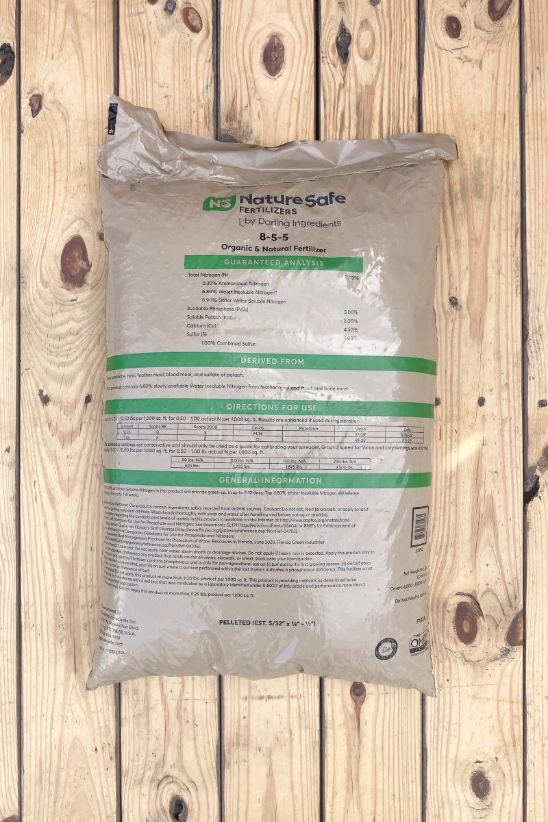 Nature Safe Fertilizer (8-5-5) - 50 lb Bag