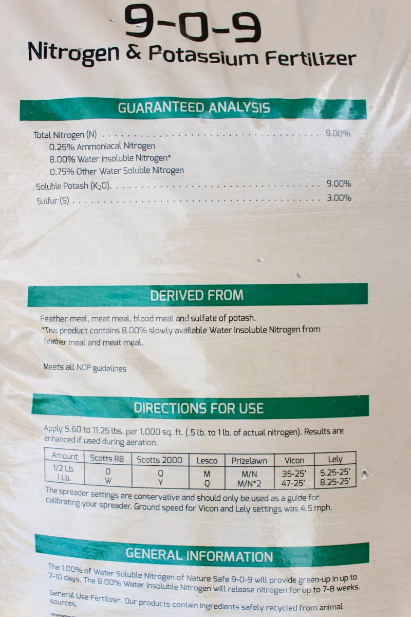 Nature Safe N & K Fertilizer (9-0-9) - 50 lb Bag - Image 2