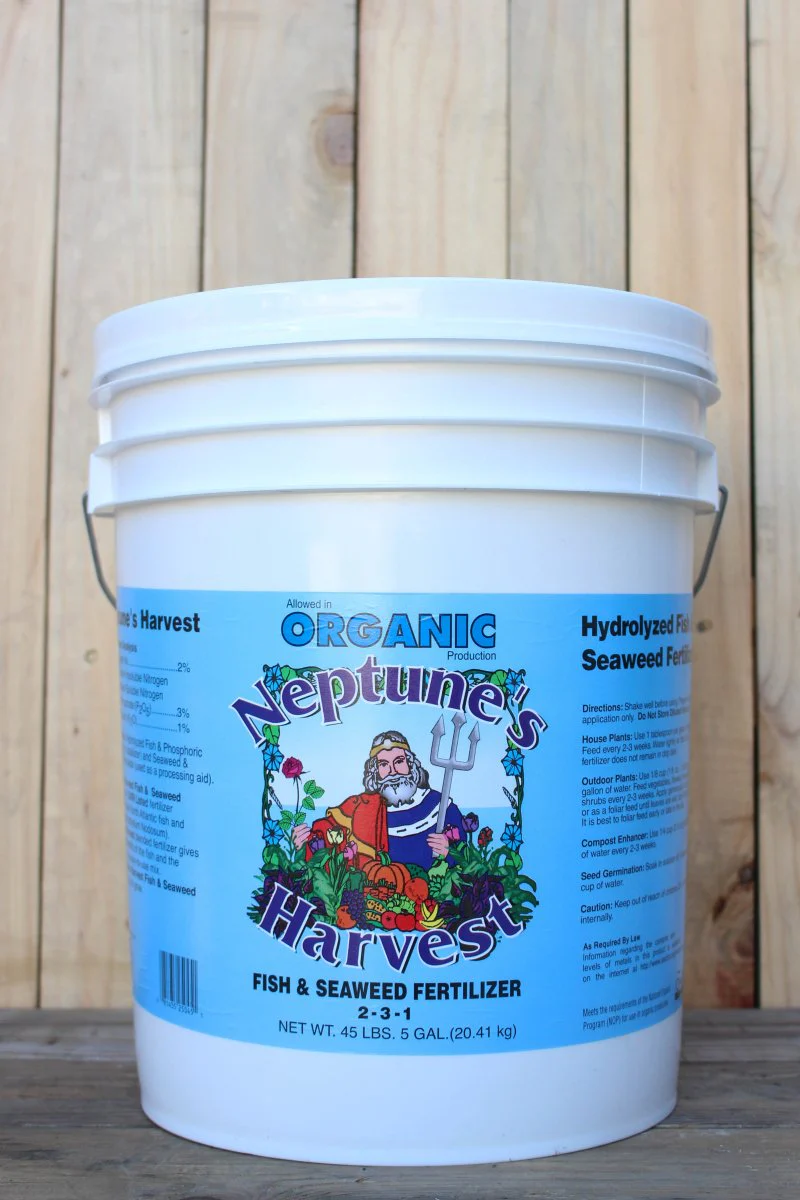 Neptune's Harvest Liquid Fish & Seaweed Fertilizer (2-3-1) - 5 Gallons