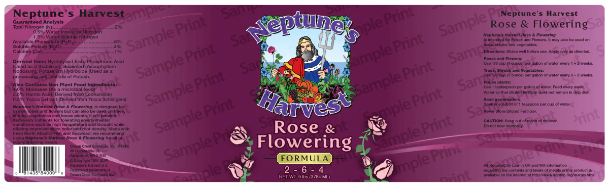 Neptune's Harvest Rose & Flowering (2-6-4) - 1 Gallon - Image 2