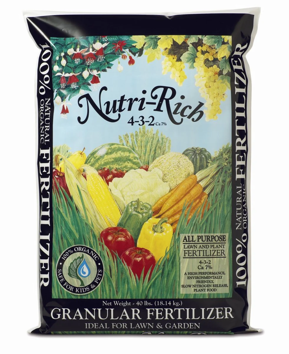 Nutri-Rich (4-3-2) Calcium 7% All Purpose Granular Fertilizer - 50 x 40 lb Bags - Image 2
