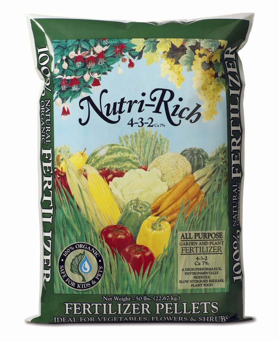Nutri-Rich (4-3-2) Calcium 7% All Purpose Pelleted Fertilizer - 40 x 50 lb Bags - Image 2
