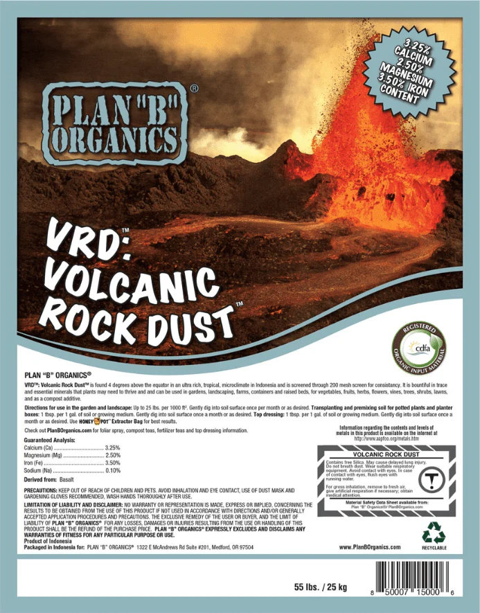 VRD: Volcanic Rock Dust (Basalt) - 55 lb bag - Image 2